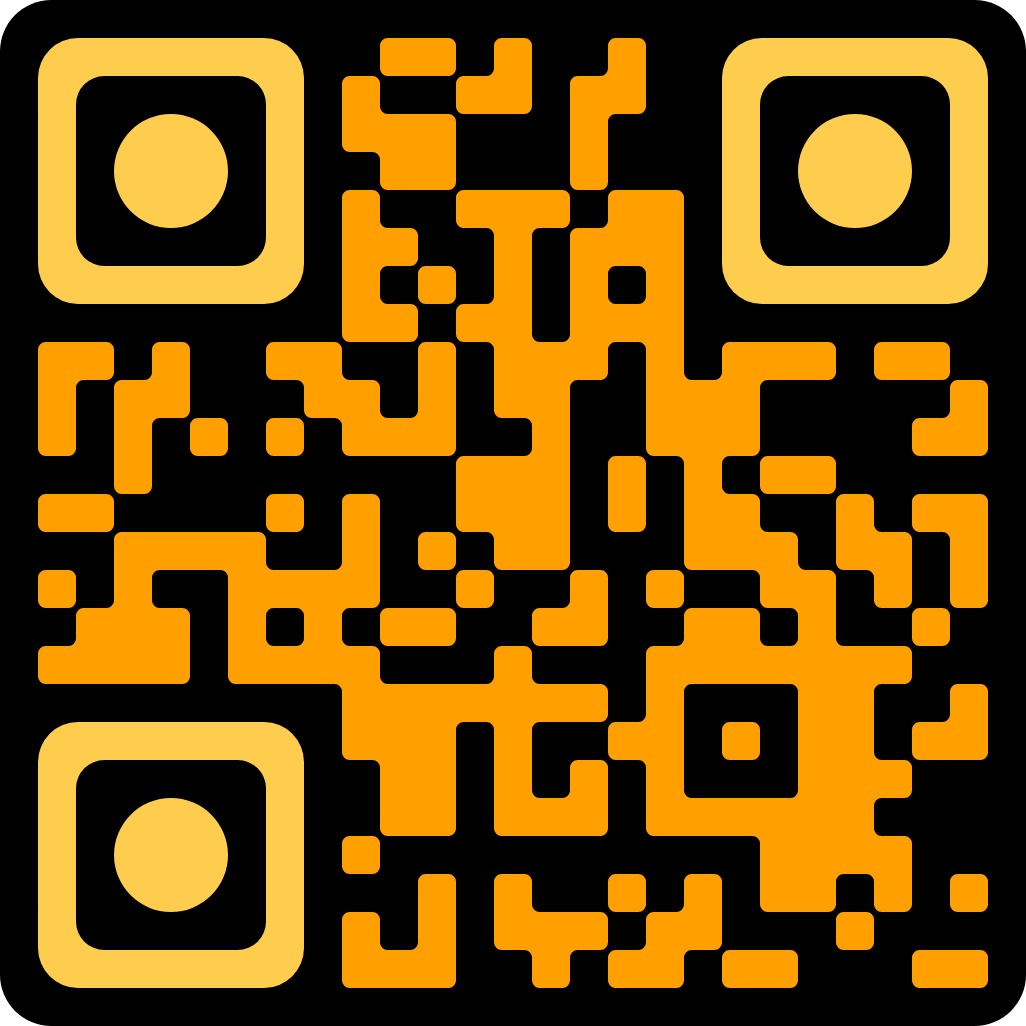 Yellow Black QR Code